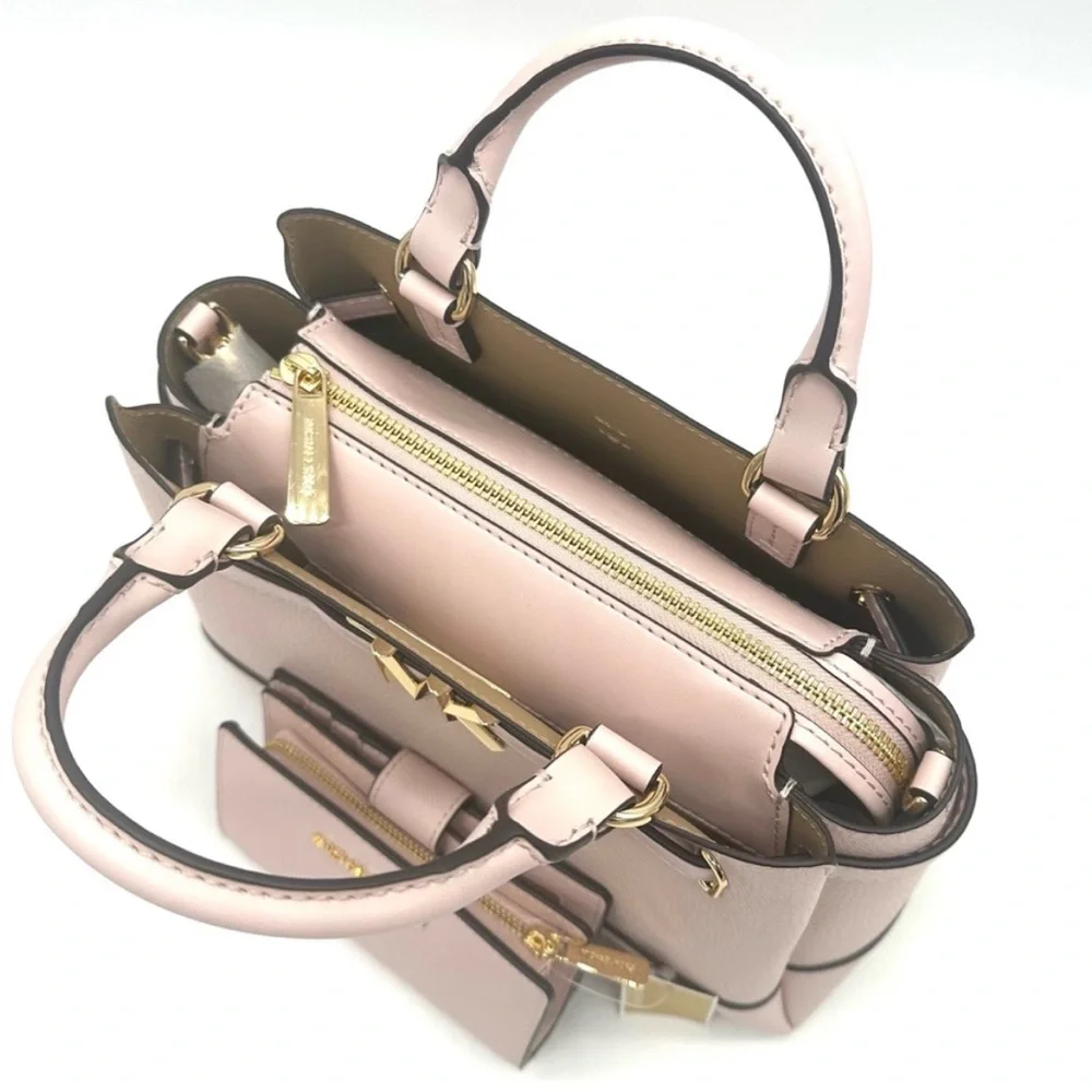 Michael Kors Reed Small Satchel Crossbody Bag & MD Bifold Zip Chain Wallet - Picture 11 of 16